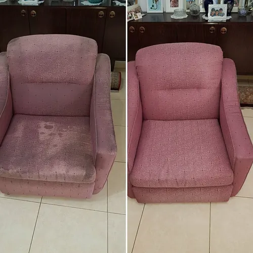 ניקוי ספת בד לפני ואחרי
