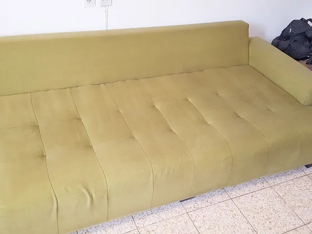 Washable-fabric sofa - after cleaning