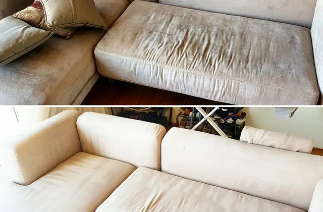 Professional sofa cleaning in an apartment in Bat Yam